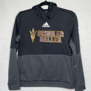 Arizona State ASU Sun Devils Hoodie Sweatshirt Scholar Bailer Med Adidas Black